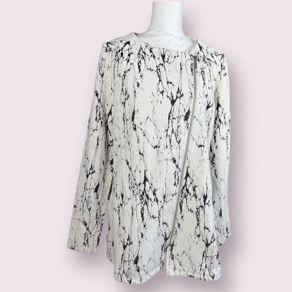 H by Halston‎ Asymmetrical Zip Blazer/Tunic - Picture 1 of 8